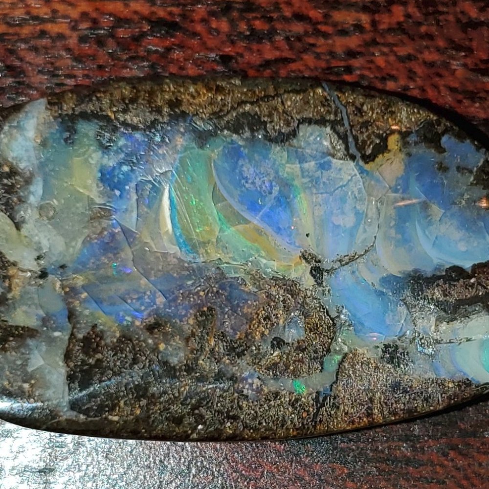 natural ethiopian opal rock handmade pendant